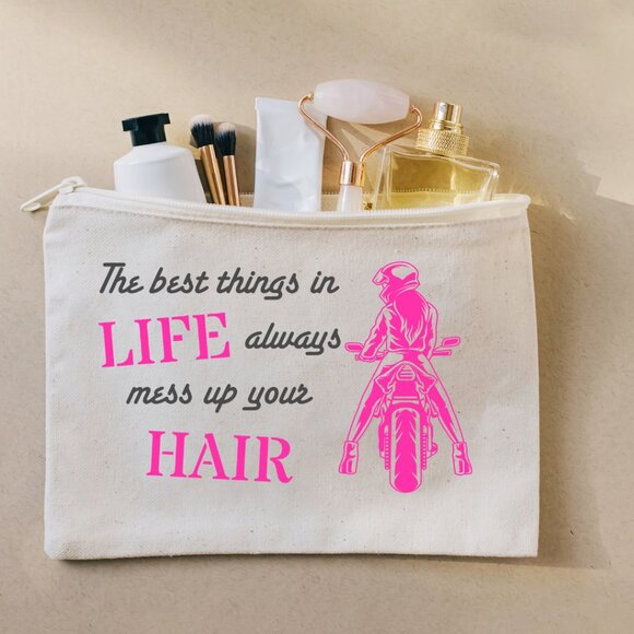 Biker Girl Makeup Bag - Picture 1 of 7